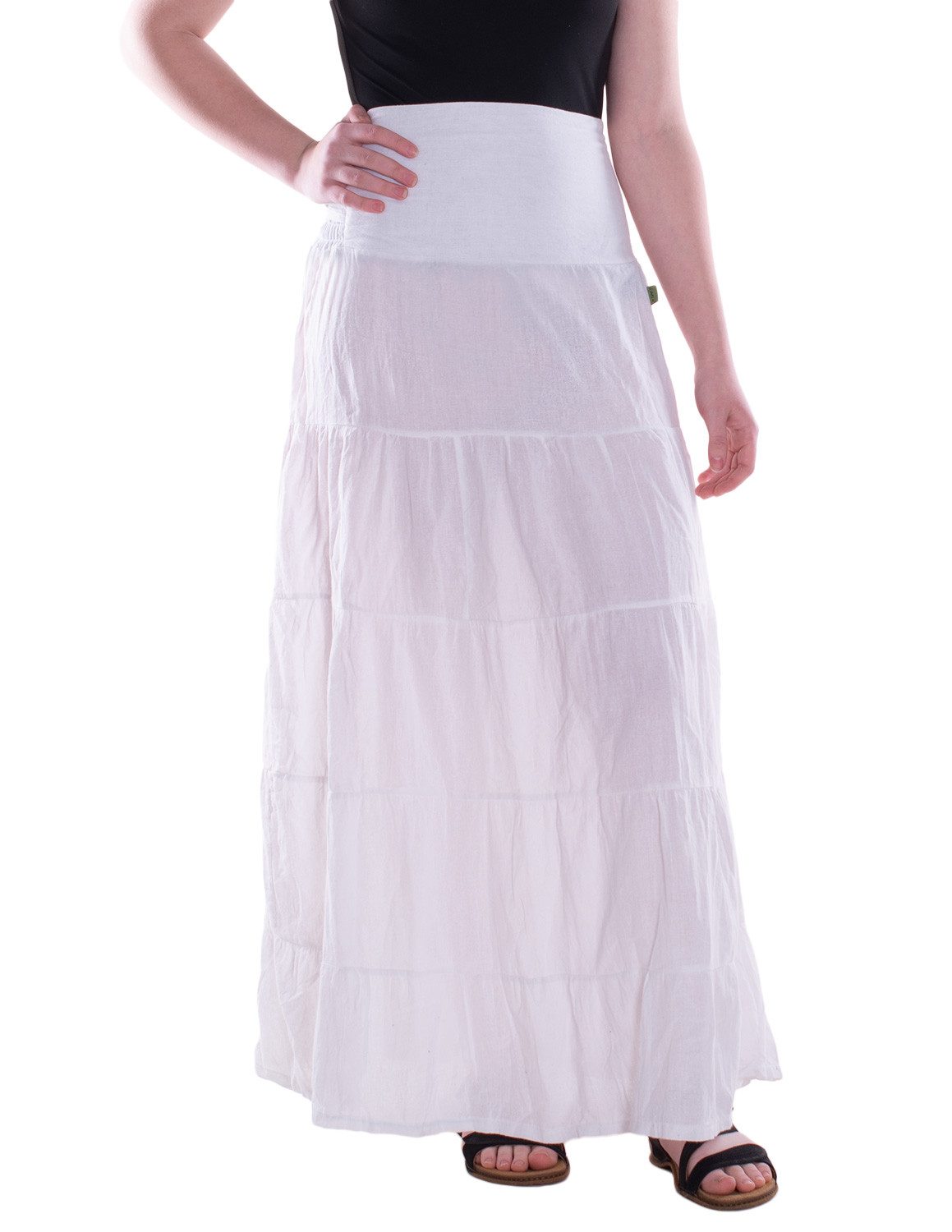 Vishes Maxirock Damen Maxi-Rock Baumwolle Vintage, günstig online kaufen