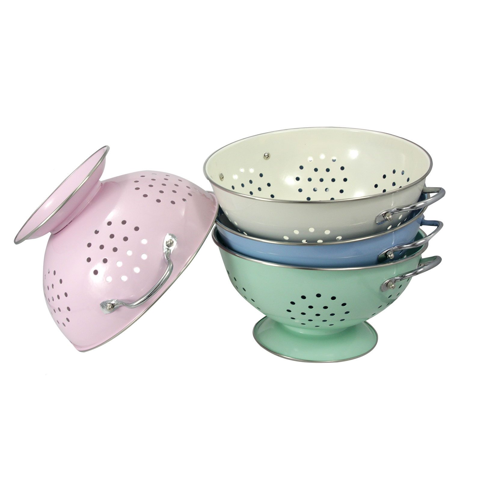 Neuetischkultur Küchensieb Seiher Retro Sieb, Stahl, (Stück, 1-St., 1 Durchschlagsieb), Durchschlagsieb Nudelsieb