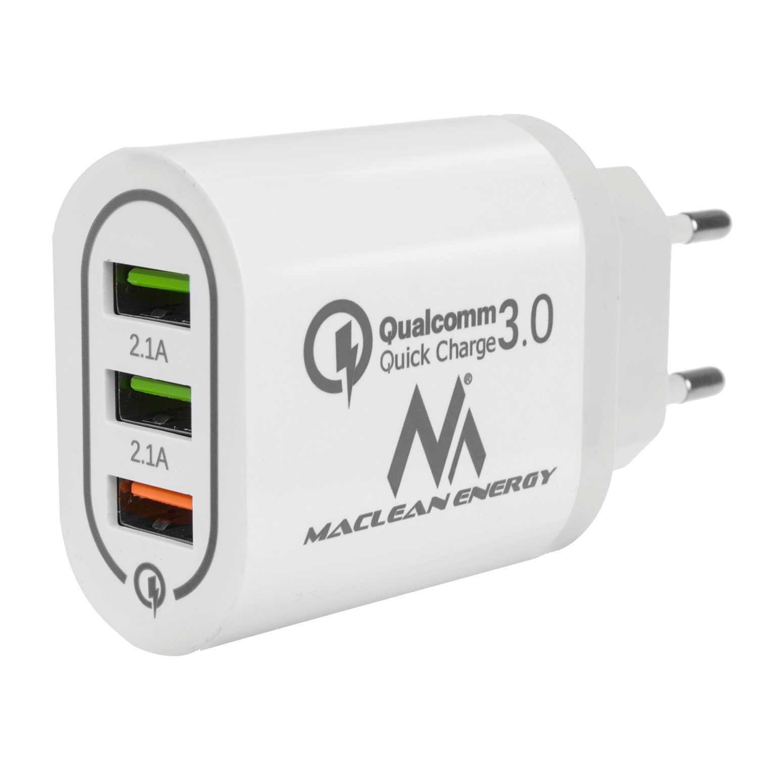 Maclean MCE479 USB-Ladegerät (Universal USB-Ladegerät 3xUSB QC 3.0)