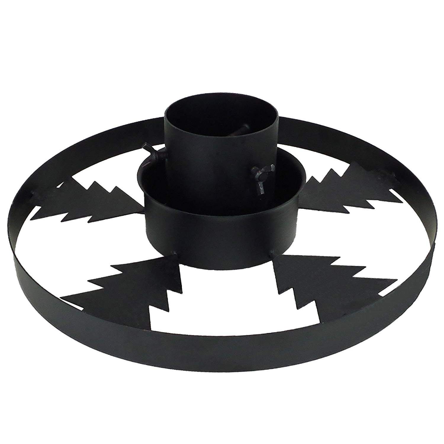 Mojawo Christbaumständer Christbaumständer Metall schwarz Bäume bis 2,50 m mit Wasserbehälter