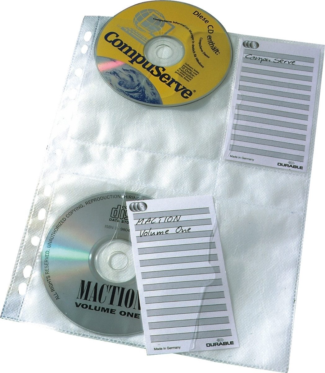DURABLE Aufbewahrungsbox CD-Hüllen A4 transparent VE=5 günstig online kaufen