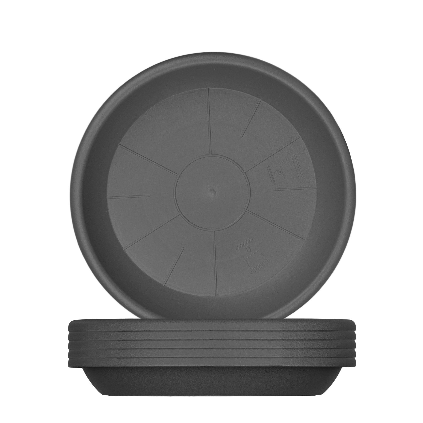 BigDean Blumentopfuntersetzer für Pflanzkübel Kunststoff rund, 6-tlg., Bode günstig online kaufen