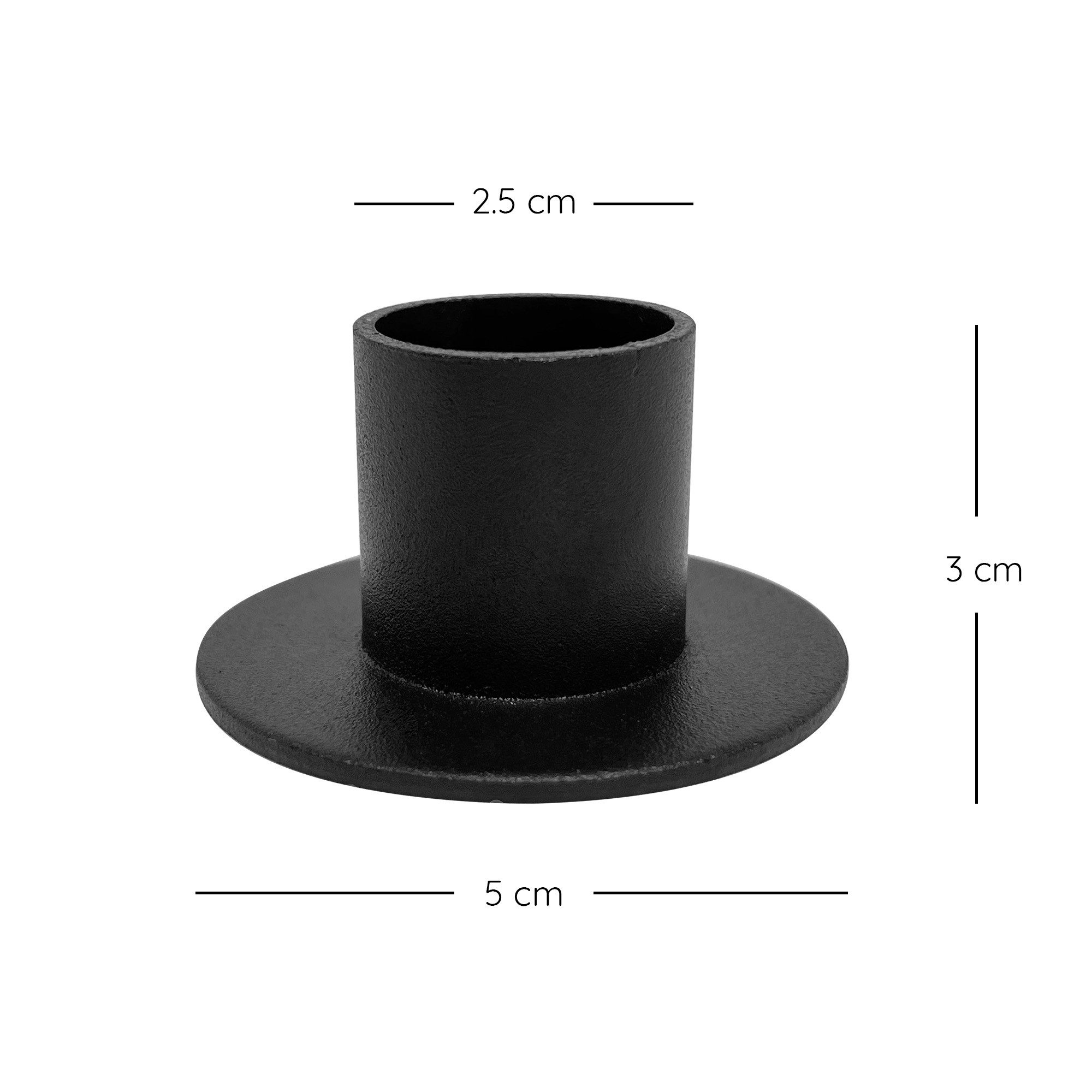 heimzeit Tischkerzenhalter Kerzenhalter für Stabkerzen 25 mm (Set, 4 Stück) günstig online kaufen