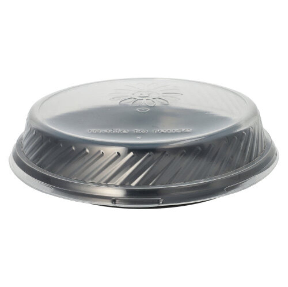 PRO PAC Schale 12 Mehrweg-Menü-Teller PP ungeteilt Ø 22 cm · 2,6 cm schwarz