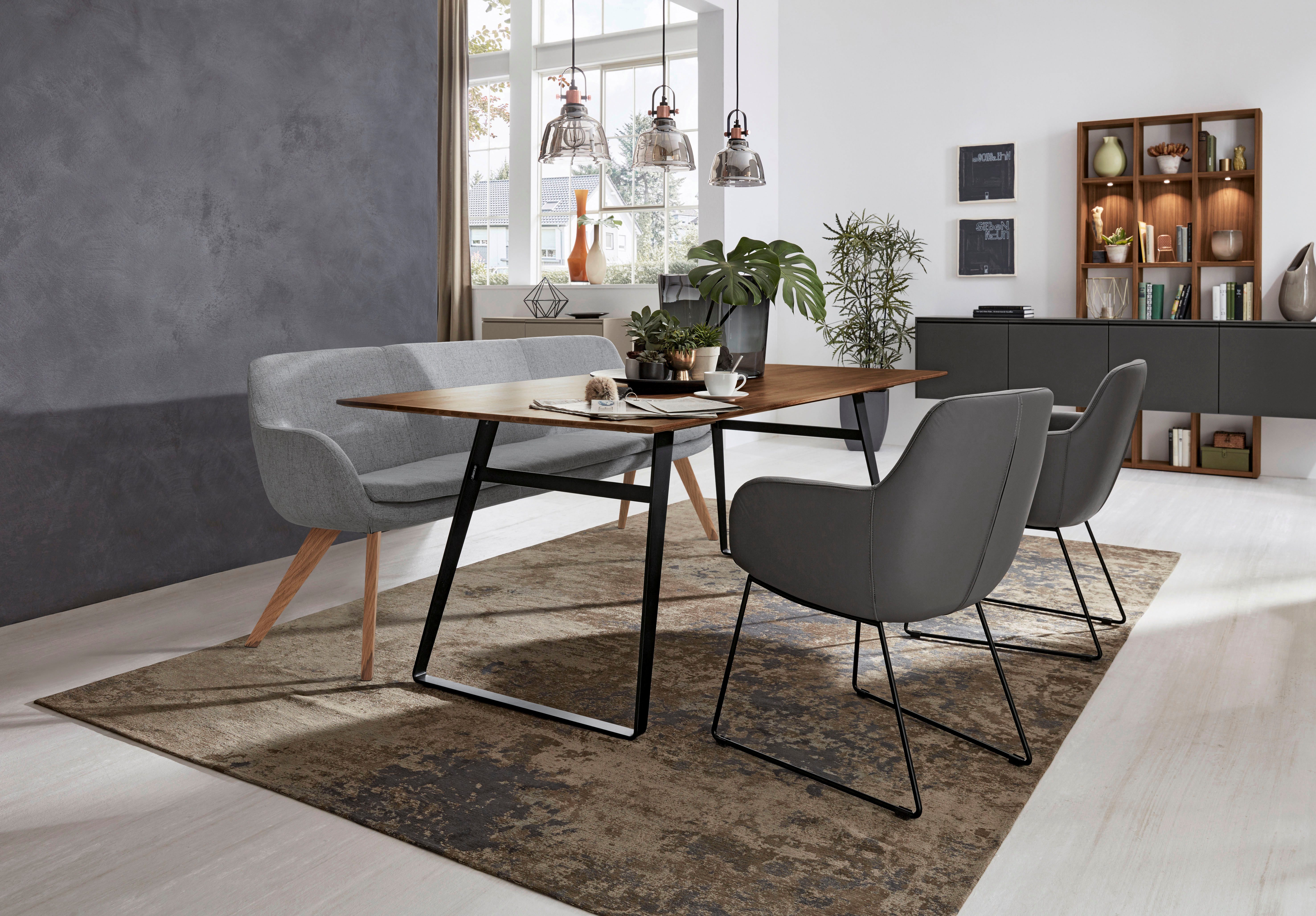 Musterring Essbank Tavia, Stativgestell Wildeiche massiv geölt, Breite 180, 200 oder 220 cm