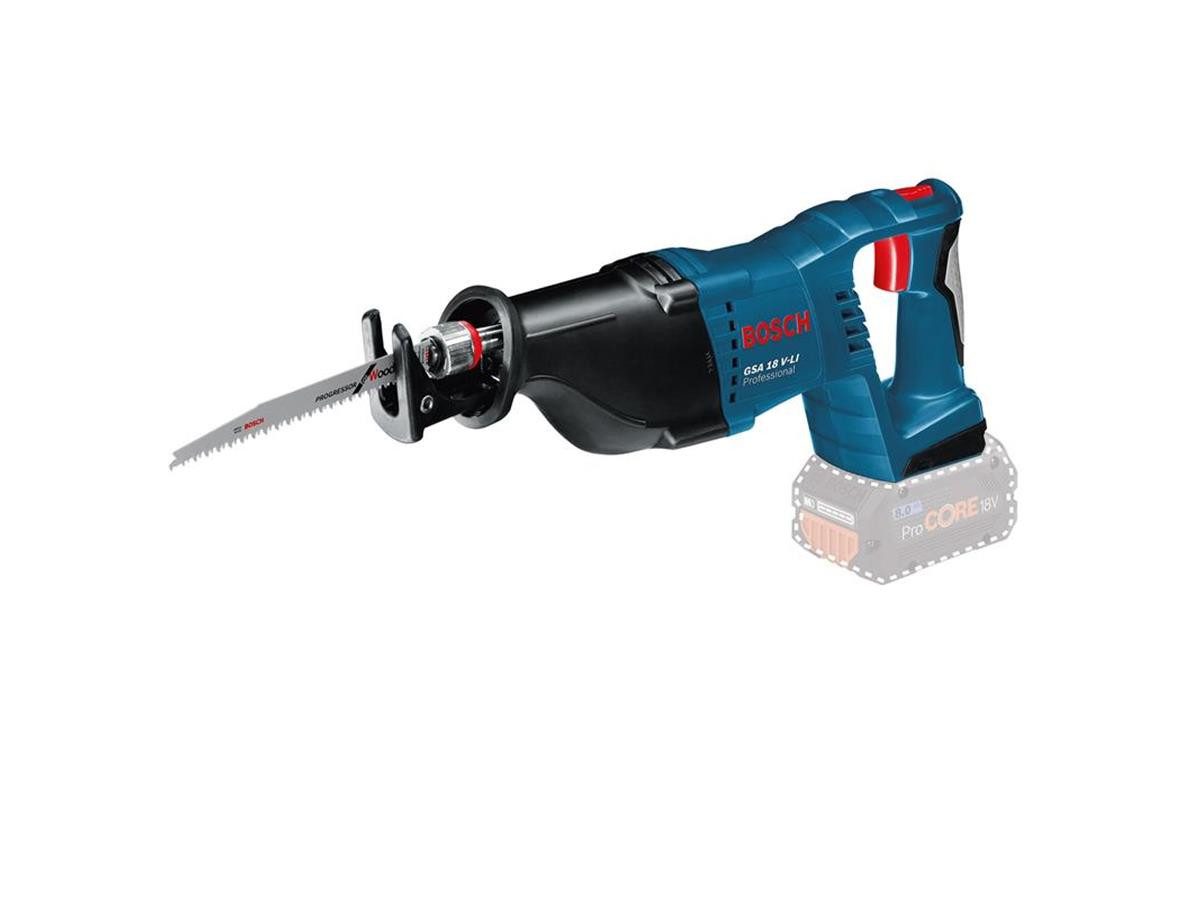 BOSCH Säbelsäge GSA 18 V-LI Solo/Karton, ohne Akkus und ohne Ladegerät