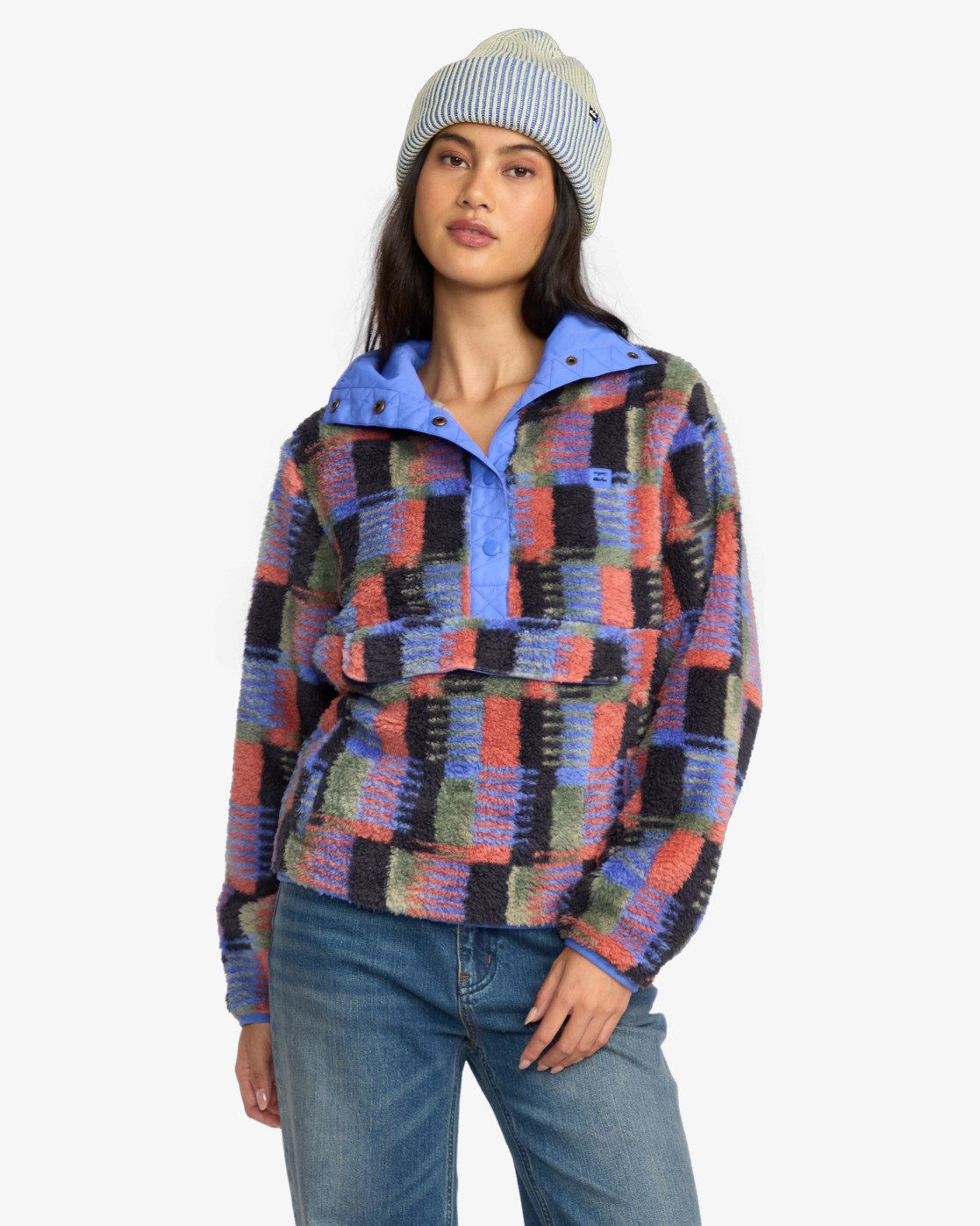 Billabong Fleecepullover Switchback - Sweatshirt mit Stehkragen für Frauen