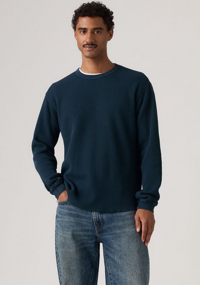Levi's® Langarmshirt Waffelstrukturmuster