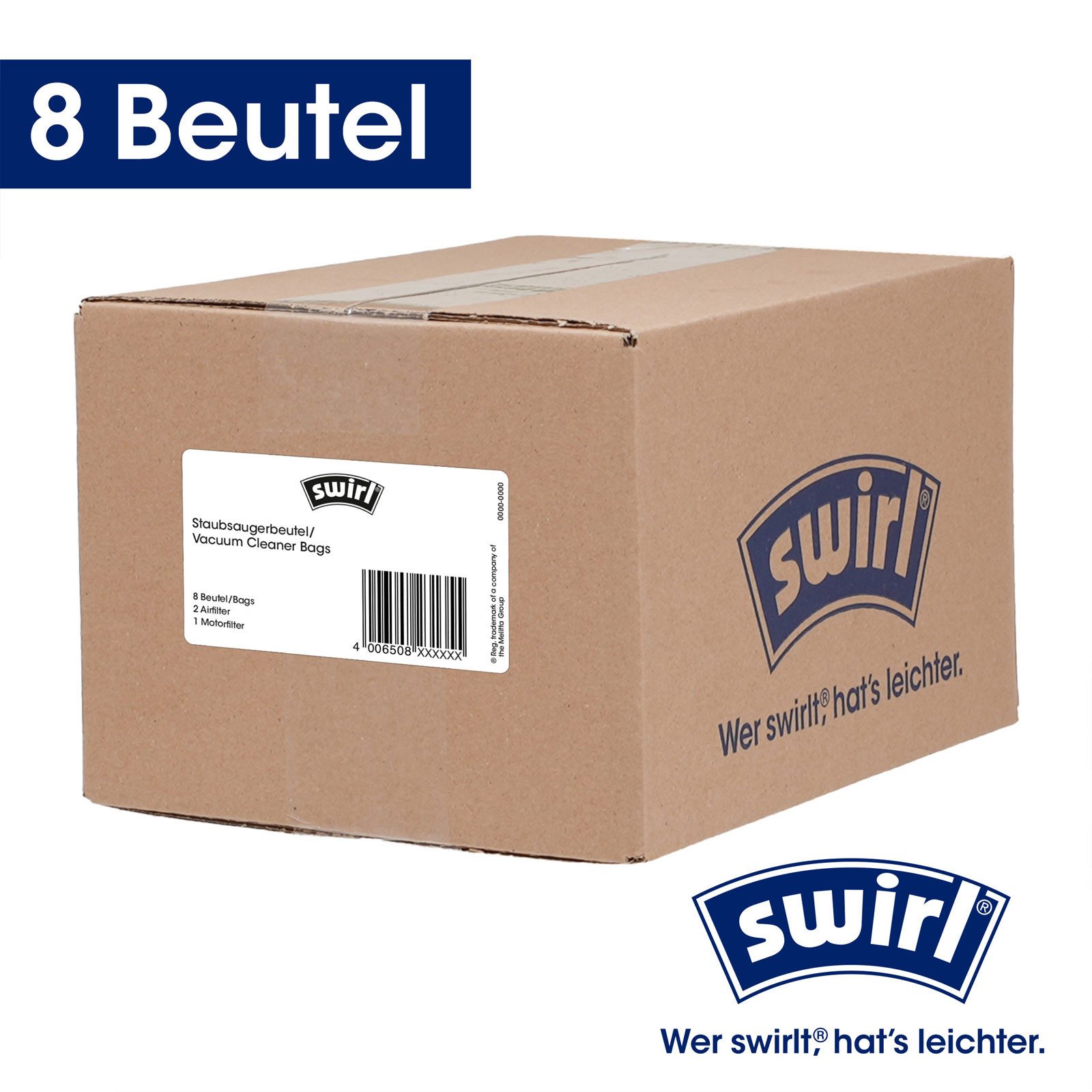 Swirl Staubsaugerbeutel M50, Hygiene Klappverschluss