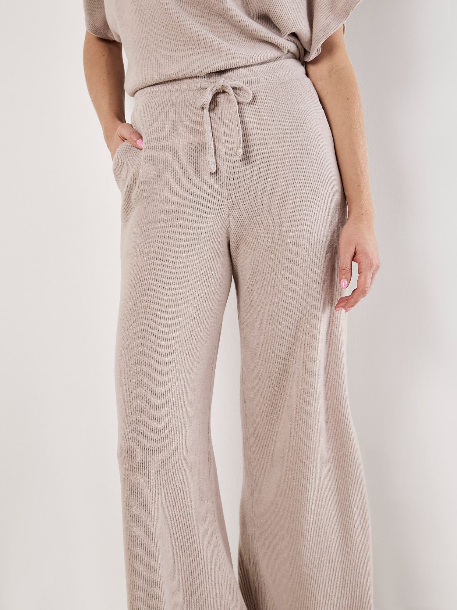 Apricot Strickhose Strickhose mit weitem Bein