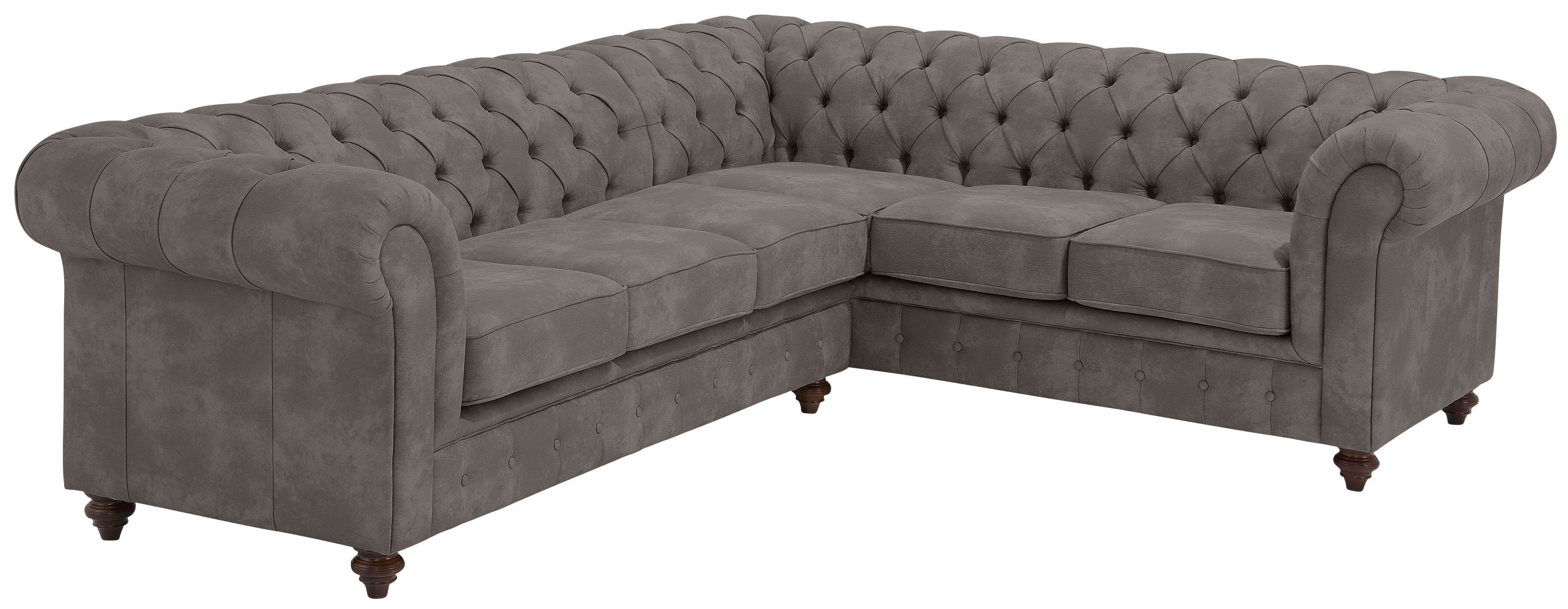 Home affaire Chesterfield-Sofa Chesterfield Ecksofa, auch günstig online kaufen