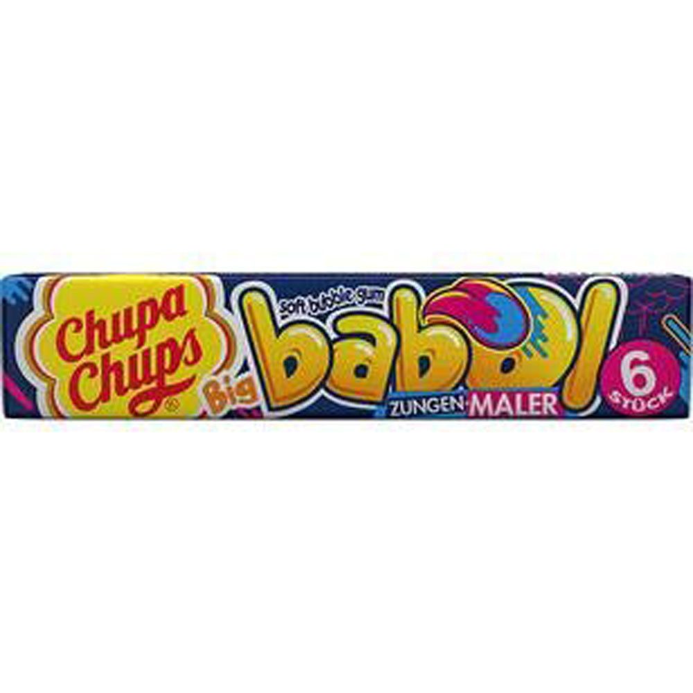 Chupa Chups Süßigkeit, Chupa Chups Big Babol Zungenmaler Geschmack Kaugummi 27g 20er Pack