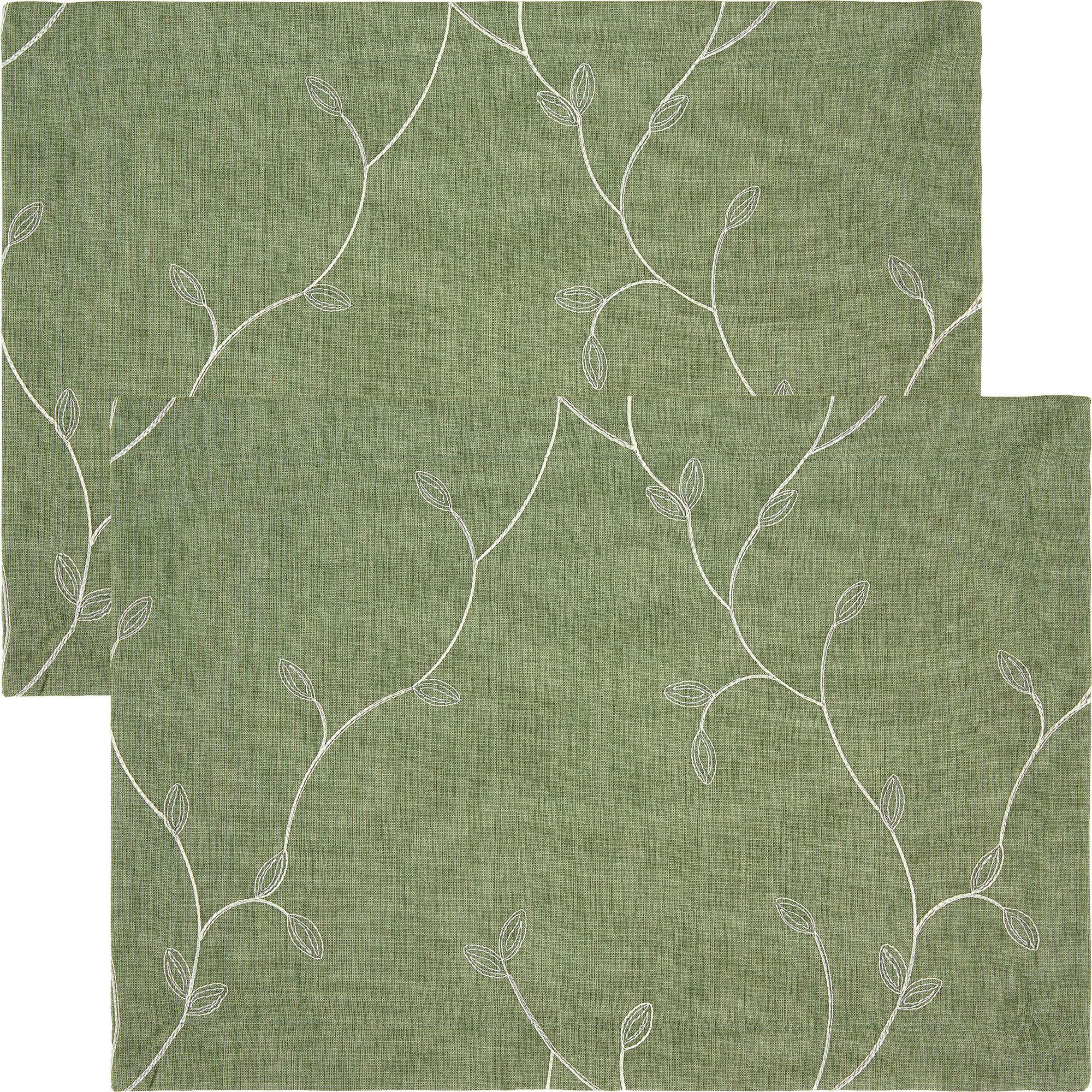 Erwin Müller Platzset Tischset "Girona" 2er-Pack, bestickt Ranke