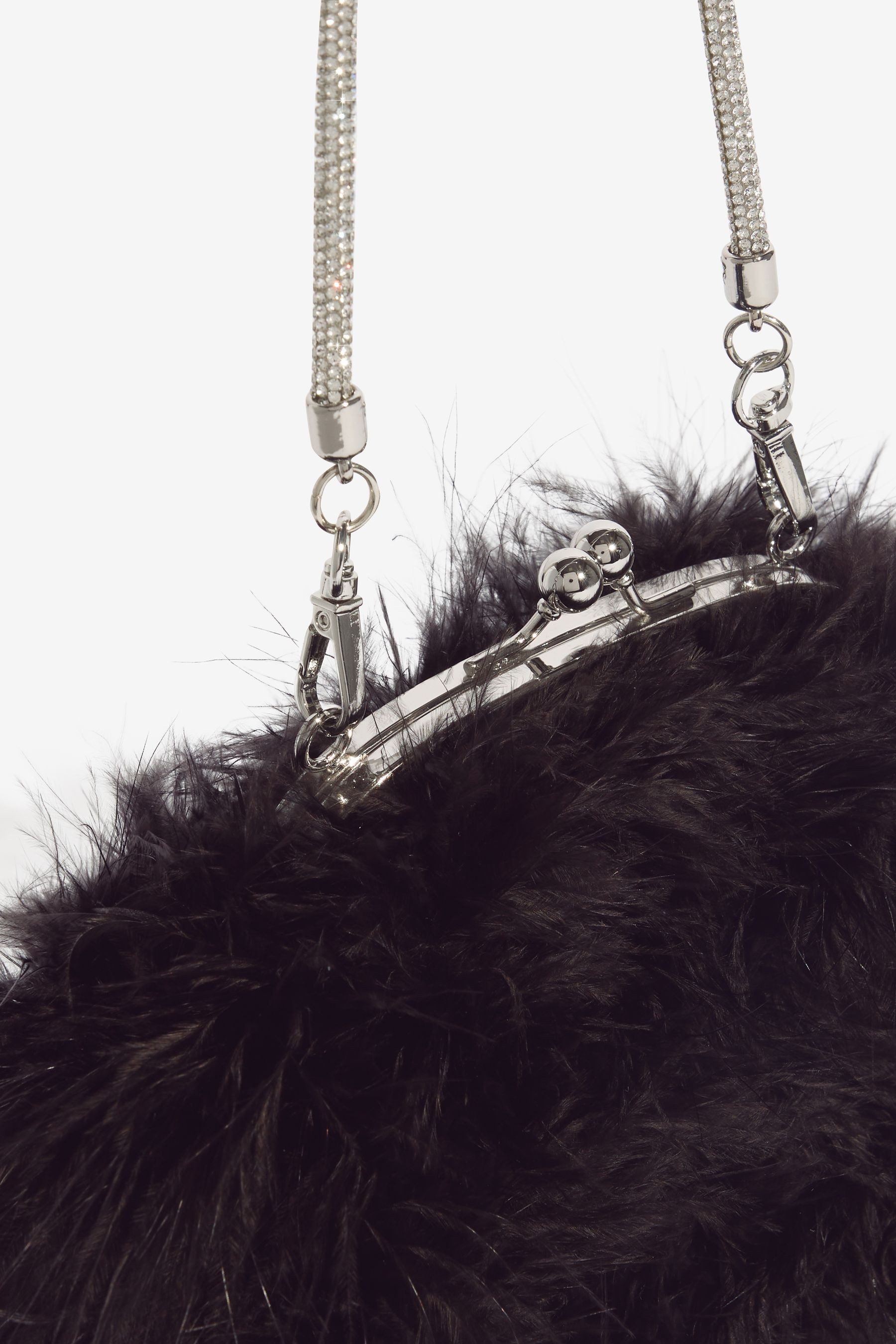 LIPSY Clutch Lipsy Feder-Clutch-Tasche mit Griff (1-tlg)