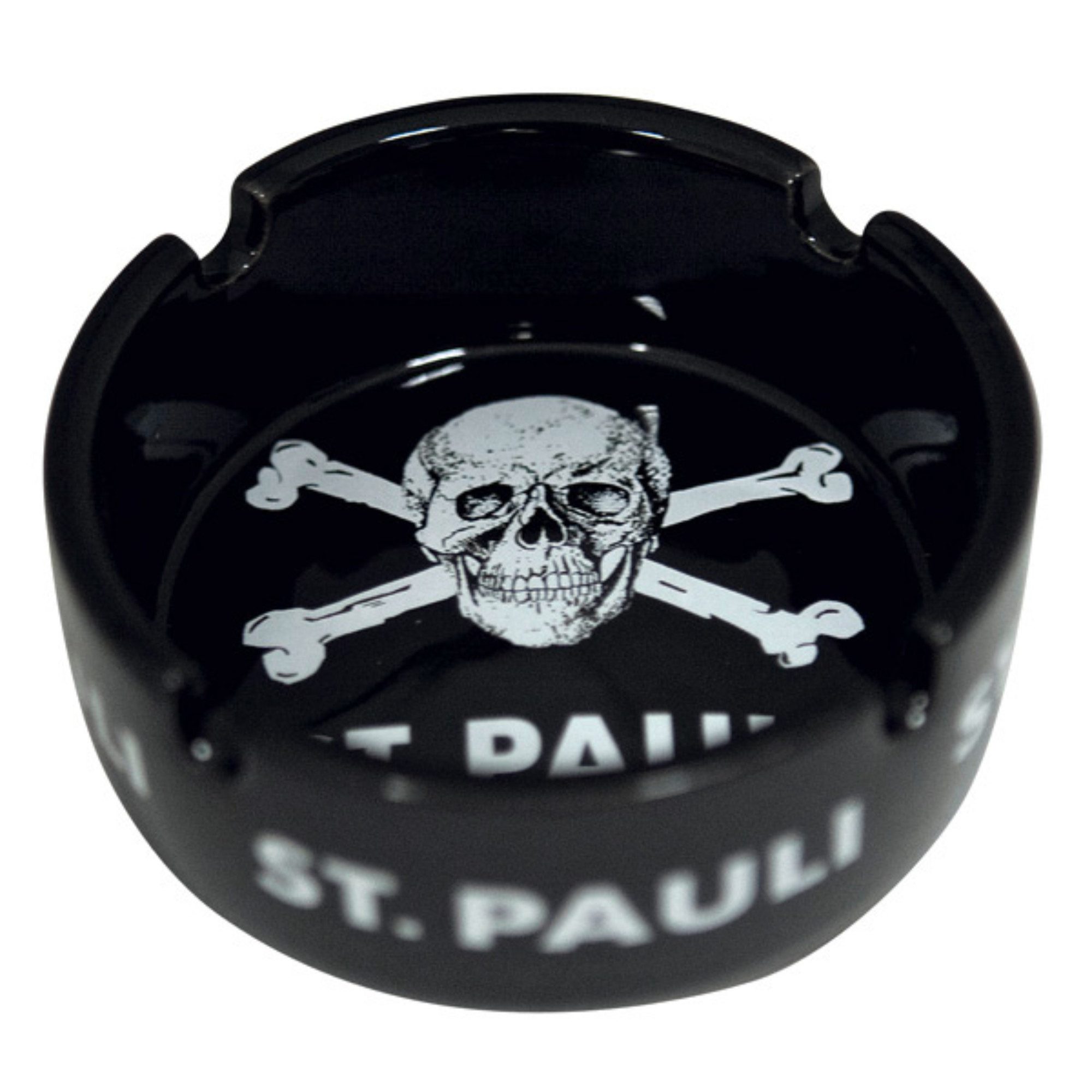FC St. Pauli Aschenbecher FC St. Pauli - Aschenbecher Totenkopf - schwarz