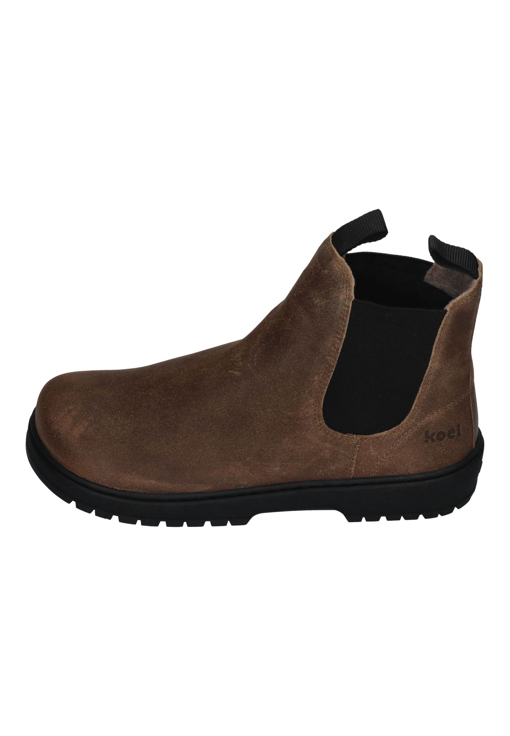 KOEL GAVIEN SUEDE FELT Barfußschuh Dark Taupe