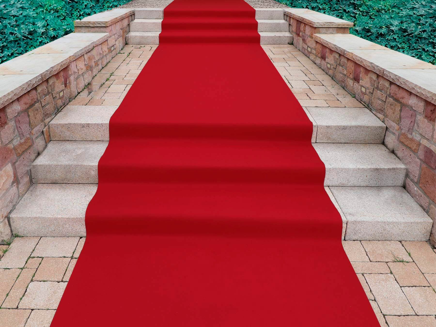 Primaflor-Ideen in Textil Läufer PODIUM, Made in Belgium, rechteckig, Höhe: 2,6 mm, Breite 200 cm, Nadelfilz, Uni-Farben, ideal für Veranstaltungen