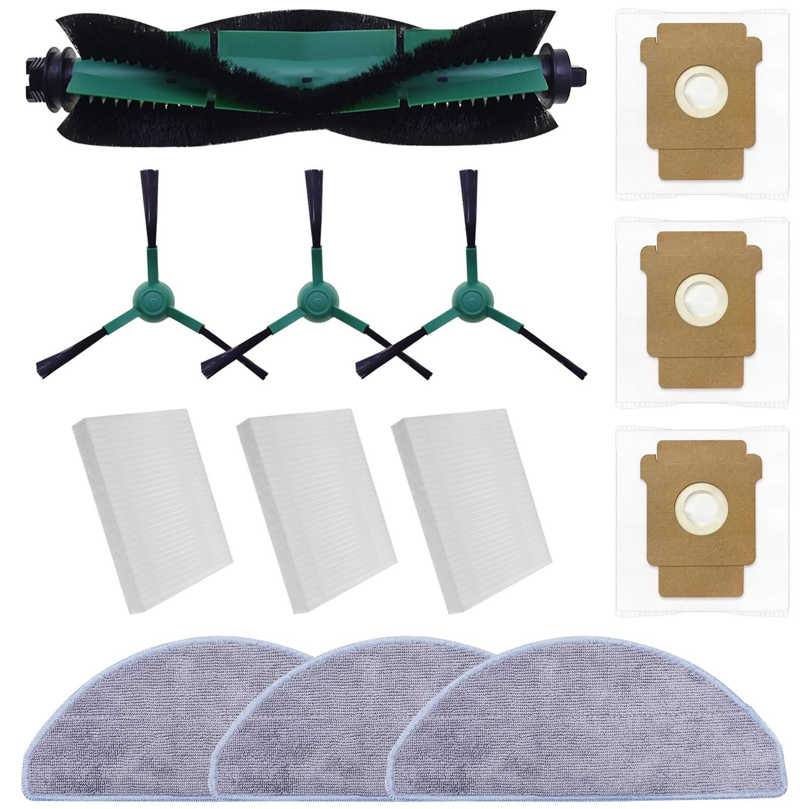 VERCO Reinigungsbürsten-Set Reinigungskit für iRobot, Roomba 105, (13-tlg), Ersatz Teile Set Wartungskit Filter Seitenbürste Zubehör Bürste