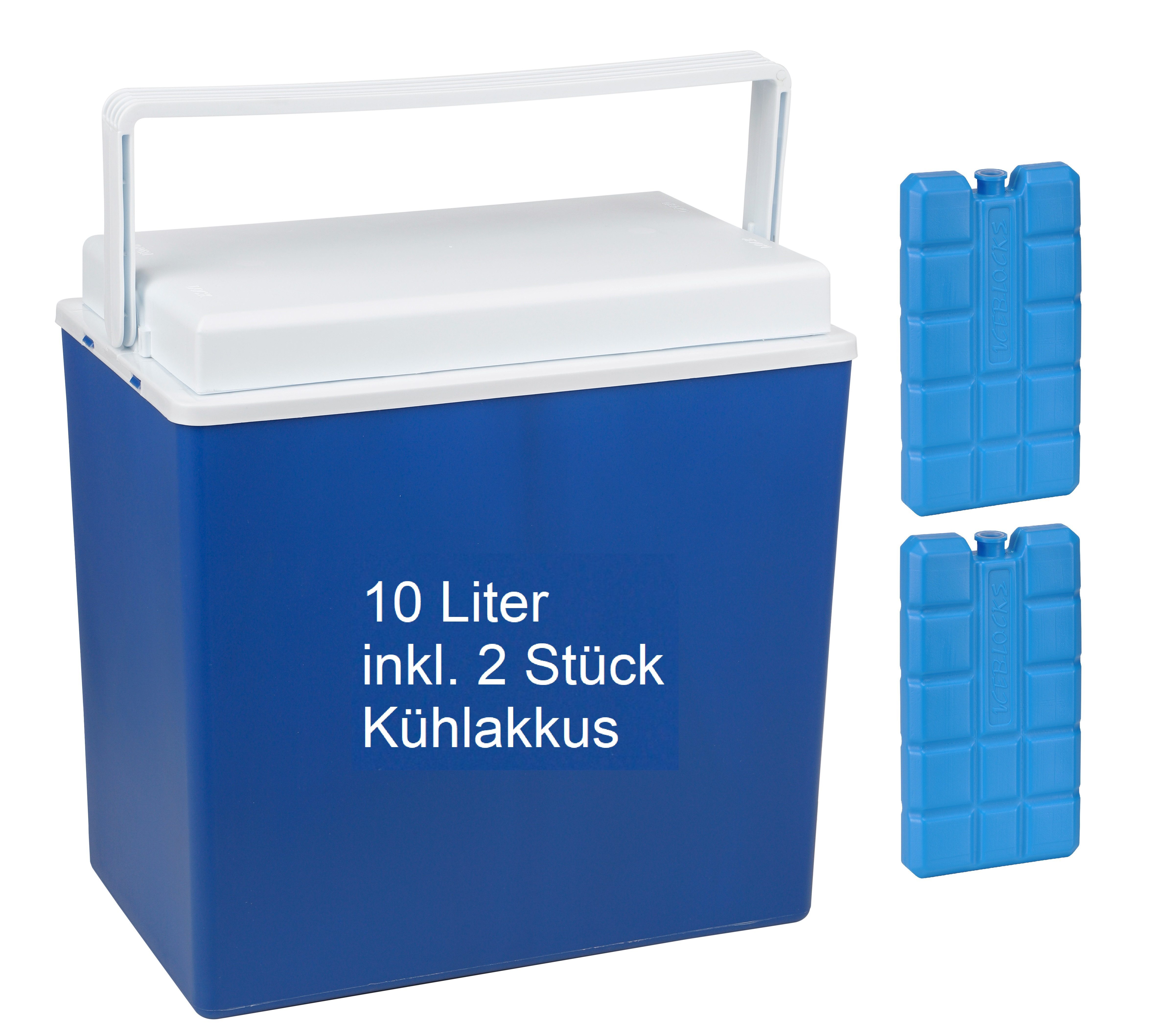 steinwohn Kühlbox 24 Liter oder 10 Liter inkl. Kühlakkus, Outdoor Isolierbox fürs Auto, Camping, Grillen, Strand und Garten