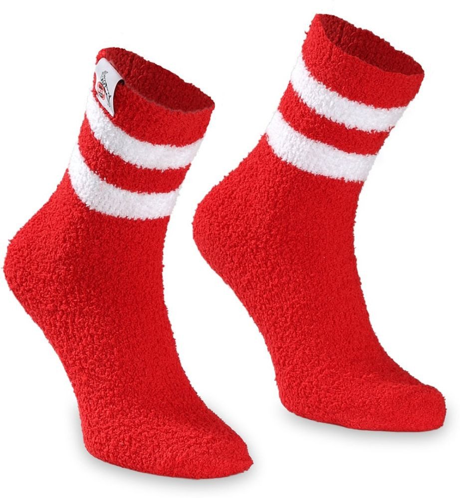 1. FC Köln Socken Kuschelsocken Streifen