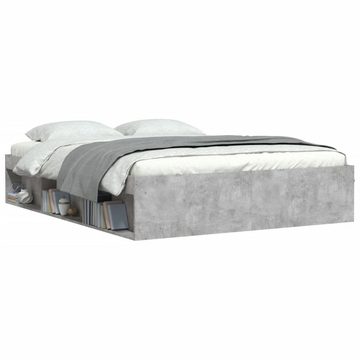 furnicato Bett Bettgestell Betongrau 150x200 cm