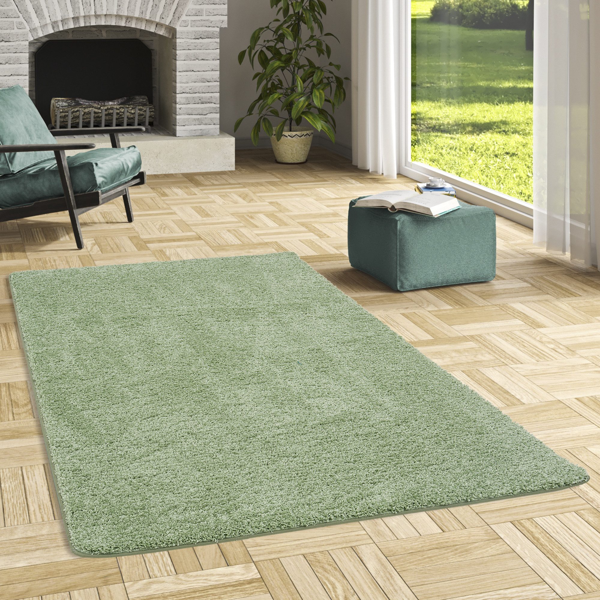 Snapstyle Hochflor-Teppich Luxus Hochflor Langflor Teppich Milano, Rechteck günstig online kaufen