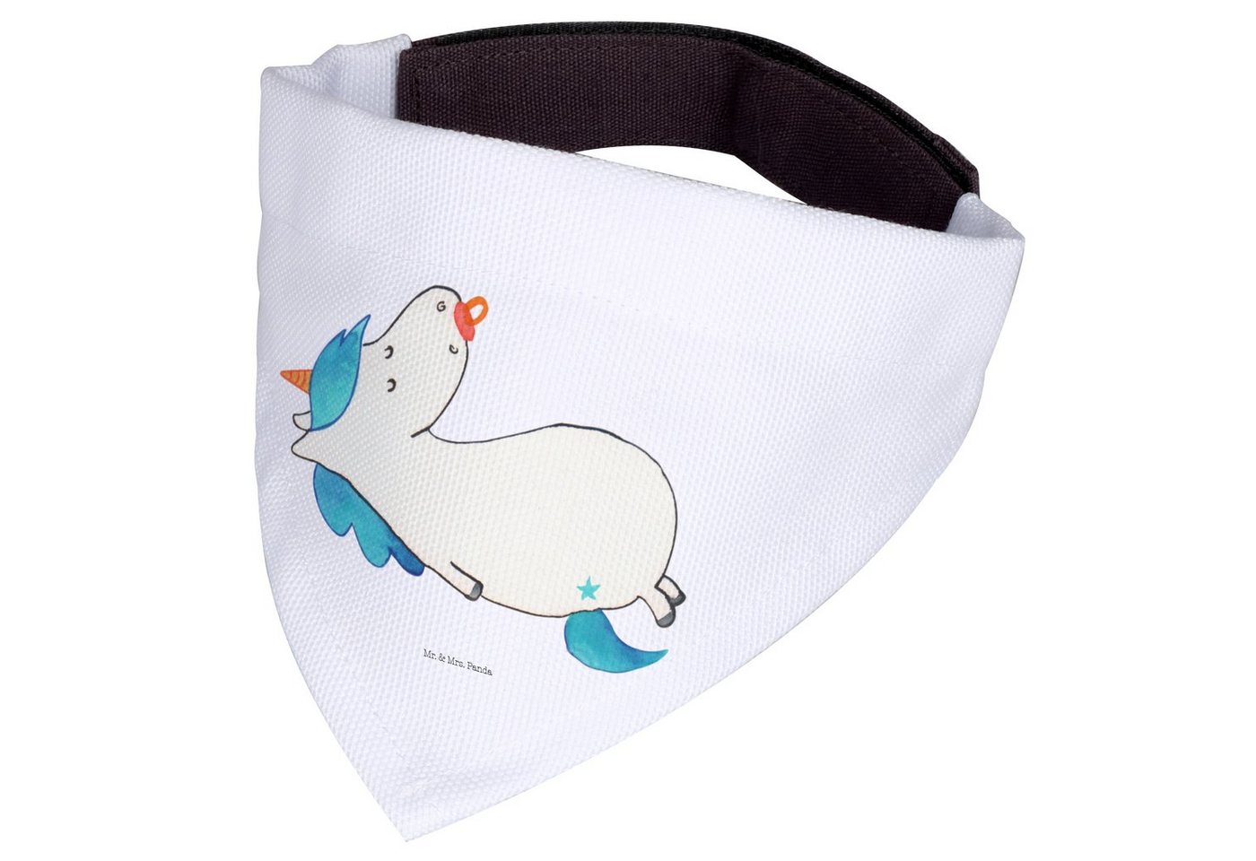 Thumbnail - Mr. & Mrs. Panda Hundefliege Einhorn Schnuller - Weiß - Geschenk, Unicorn, Hunde, Säugling, Hundeh, Polyester, Modisch u...