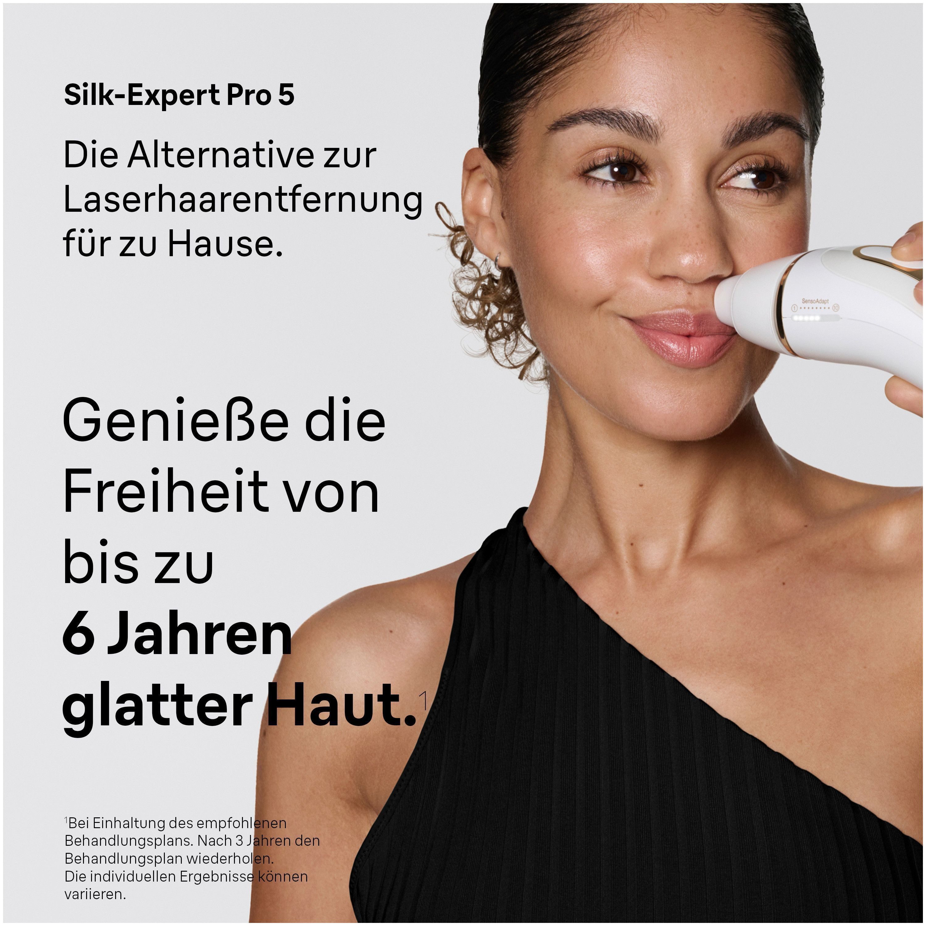 Braun IPL-Haarentferner Silk·expert Pro 5 PL5412 (Modell 2026) PL5152 (Modell 2025), pro Minute bis zu 125 Lichtimpulse, 2 Aufsätze, Venus Rasierer & Aufbewahru – Bild 3 von 5