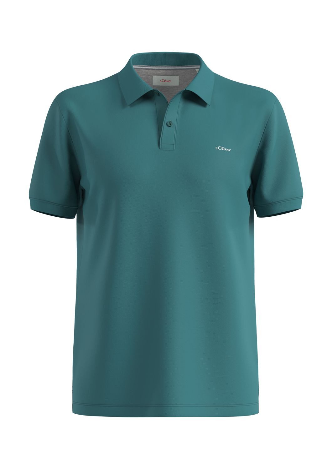 s.Oliver Poloshirt Poloshirt kurzarm, Piqué, Kragen, Knöpfe