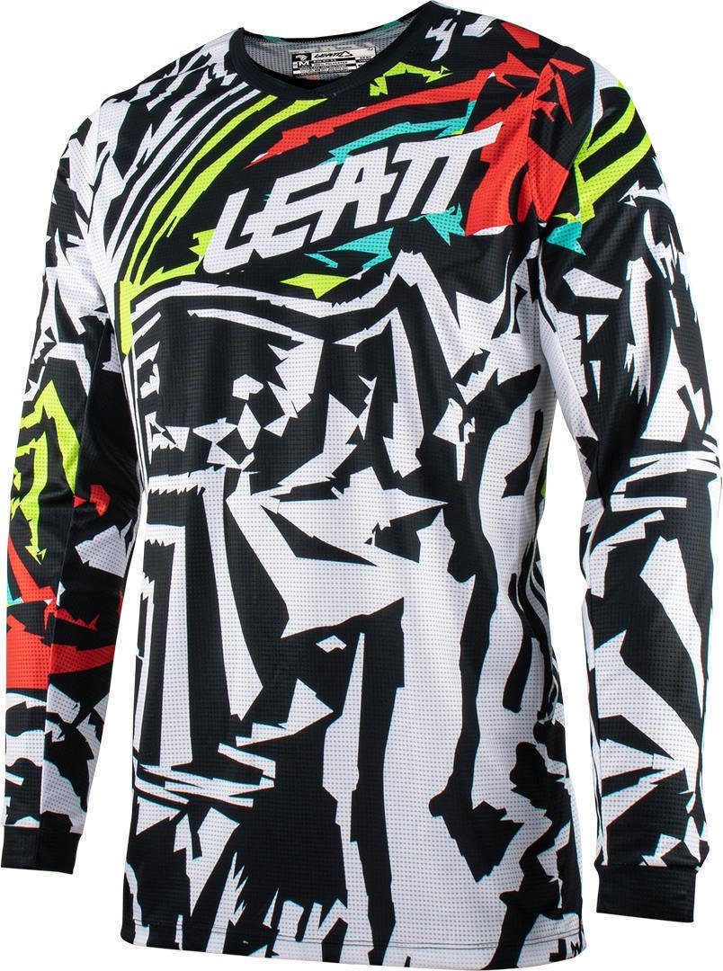 Set Hose 3.5 Black/White Zebra Leatt und Jersey Motorradhose Motocross