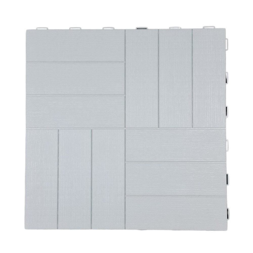 GarPet Klickfliese 14x Klickfliesen Bodenplatte Kunststoff Balkon