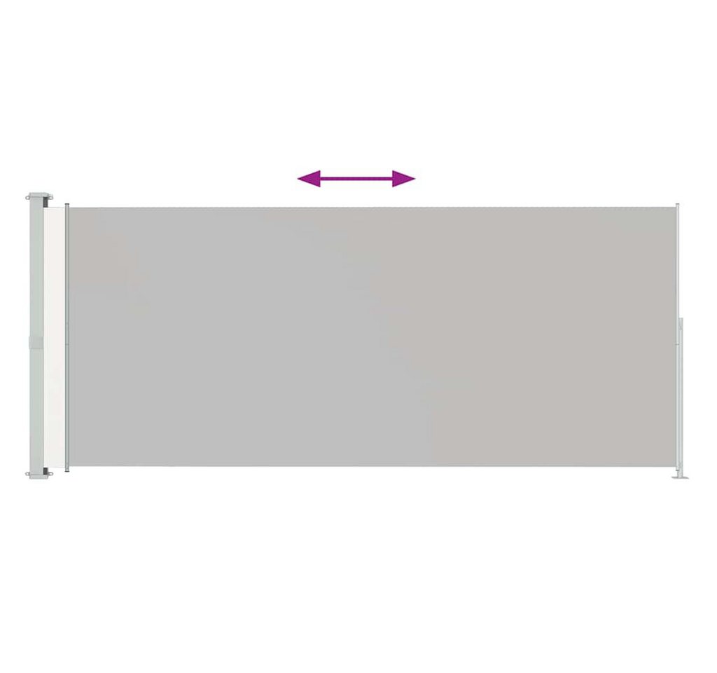 Thumbnail - vidaXL Seitenmarkise Seitenmarkise Ausziehbar 200x500 cm Creme (1-St)