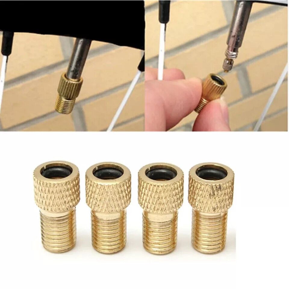 SpionProfi Minipumpe Fahrrad Ventil Adapter Ventiladapter SV DV BV KFZ Autoventil AV Pumpe (2-tlg), Universell für Presta-, Dunlop- und Blitzventile geeignet – Bild 2 von 3
