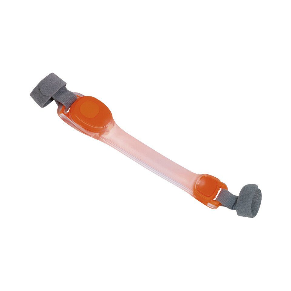 Hundehalsbandleuchte LED Klettband Flash orange