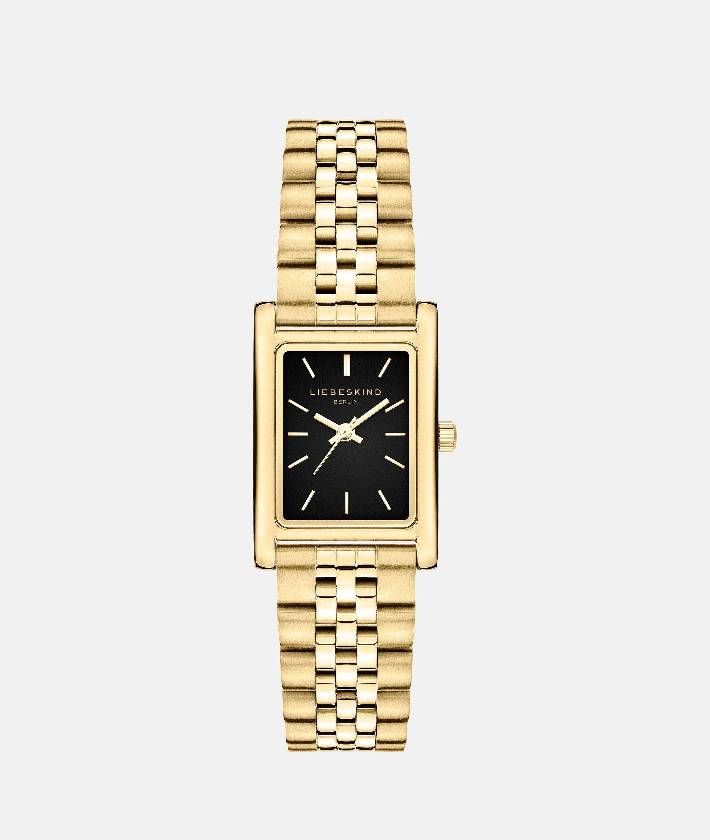 Liebeskind Berlin Quarzuhr Classic Square LT-0475-MQ, Armbanduhr, Damenuhr, Edelstahlarmband, analog