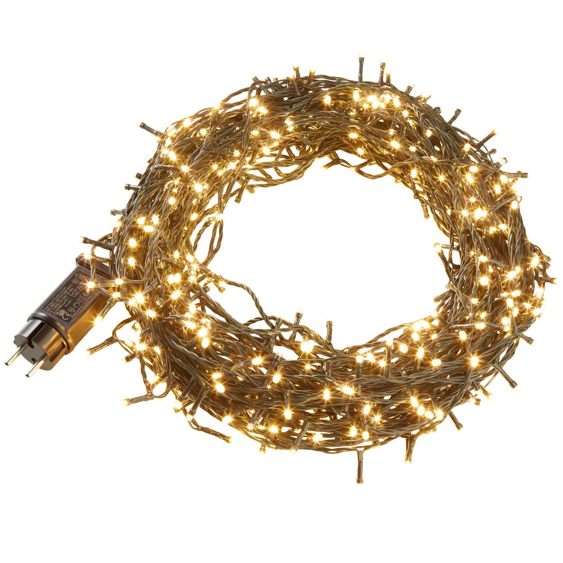 tectake Christbaumkerzen LED-Lichterkette, warmweiß günstig online kaufen