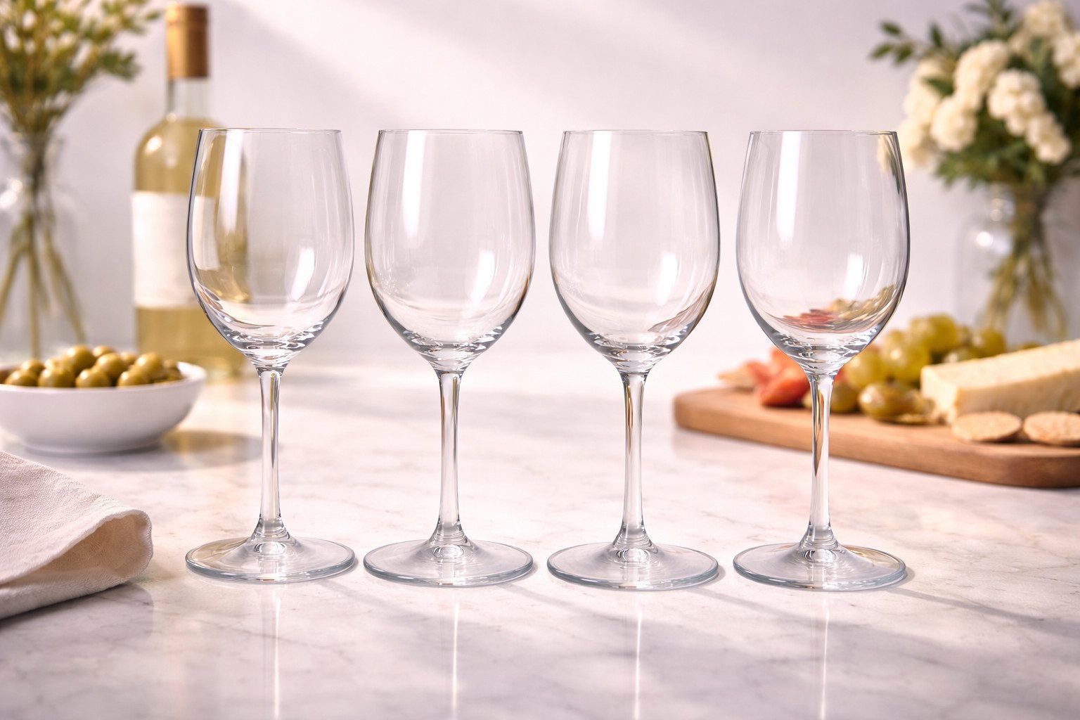 Mach1 Gläser-Set Trinkgläser 4er Set robuste Trinkgläser 290ml für Garten, Camping
