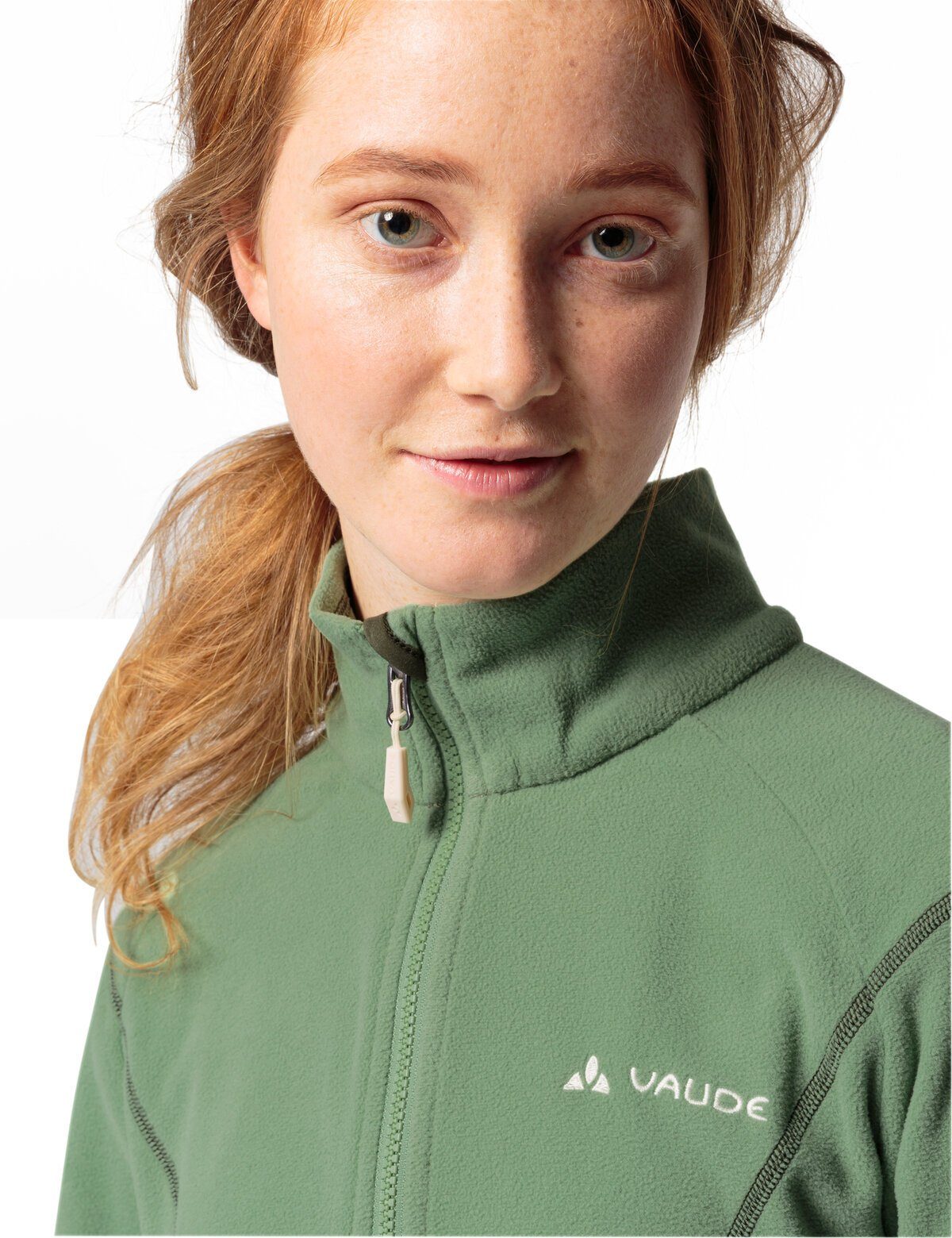 Outdoorjacke Rosemoor Women's Fleece kompensiert (1-St) green willow II VAUDE Jacket Klimaneutral