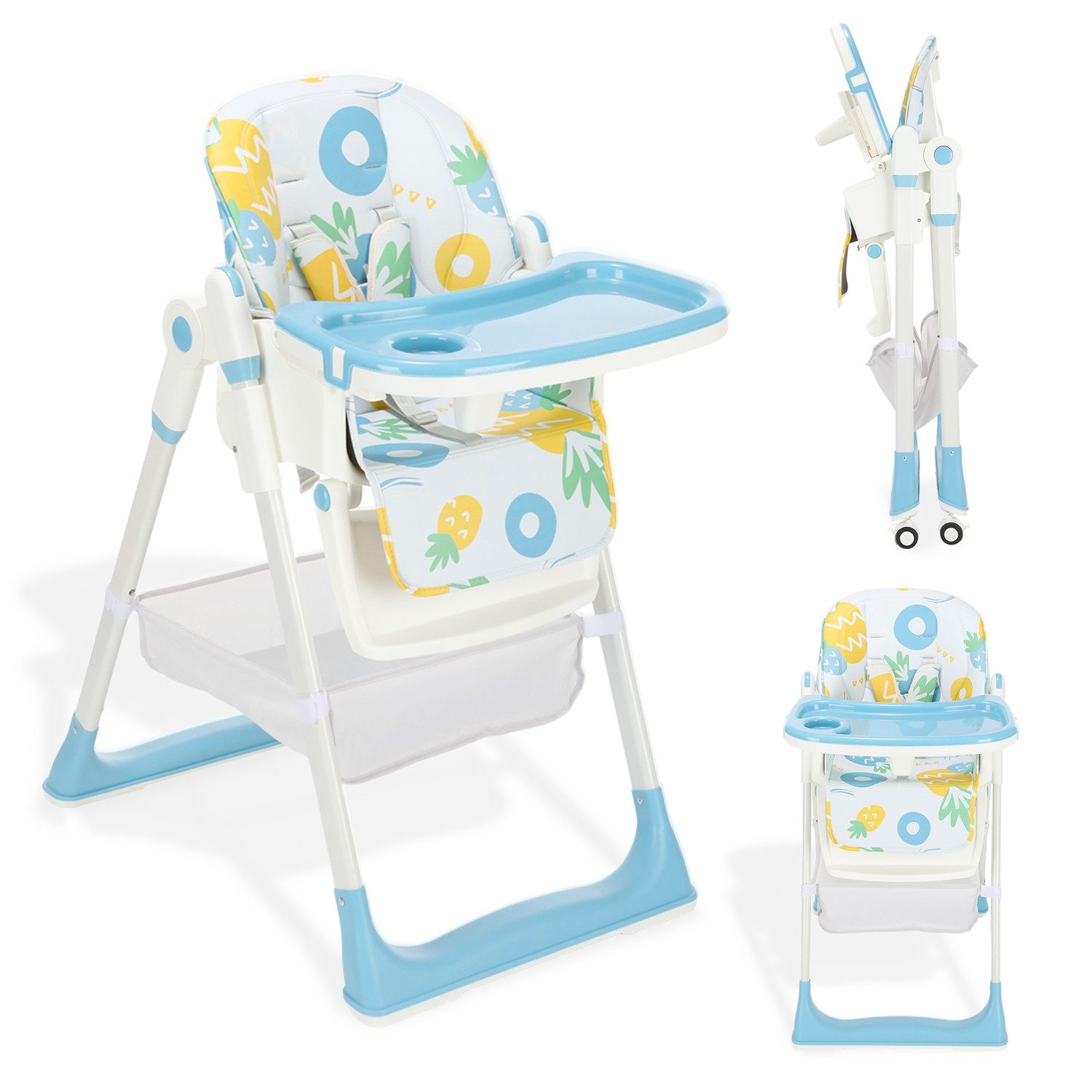 oyajia Kinderklappstuhl Kinderhochstuhl & Babyliege, extra breite Rückenleh günstig online kaufen