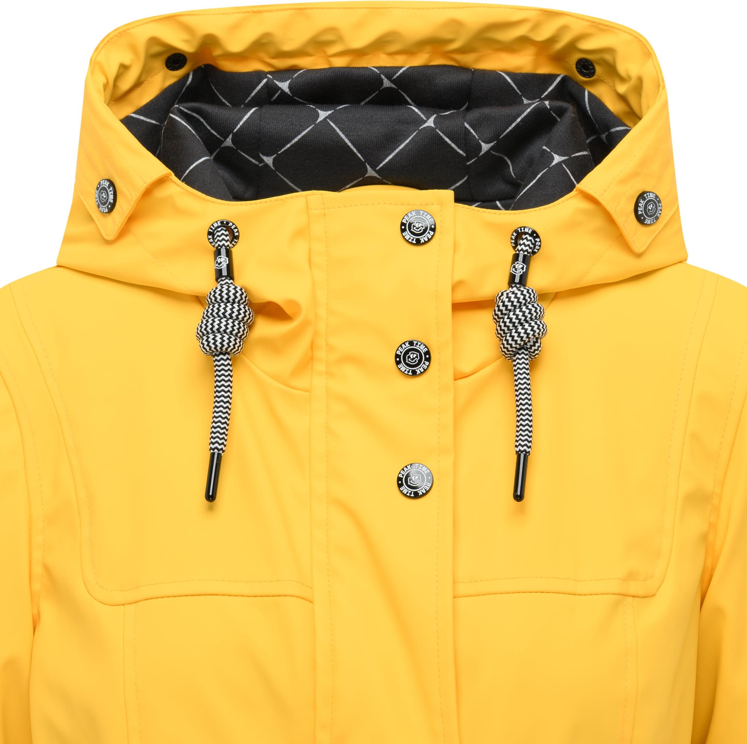 PEAK TIME Regenjacke L60042 stylisch taillierter Regenmantel für Damen – Bild 5 von 5