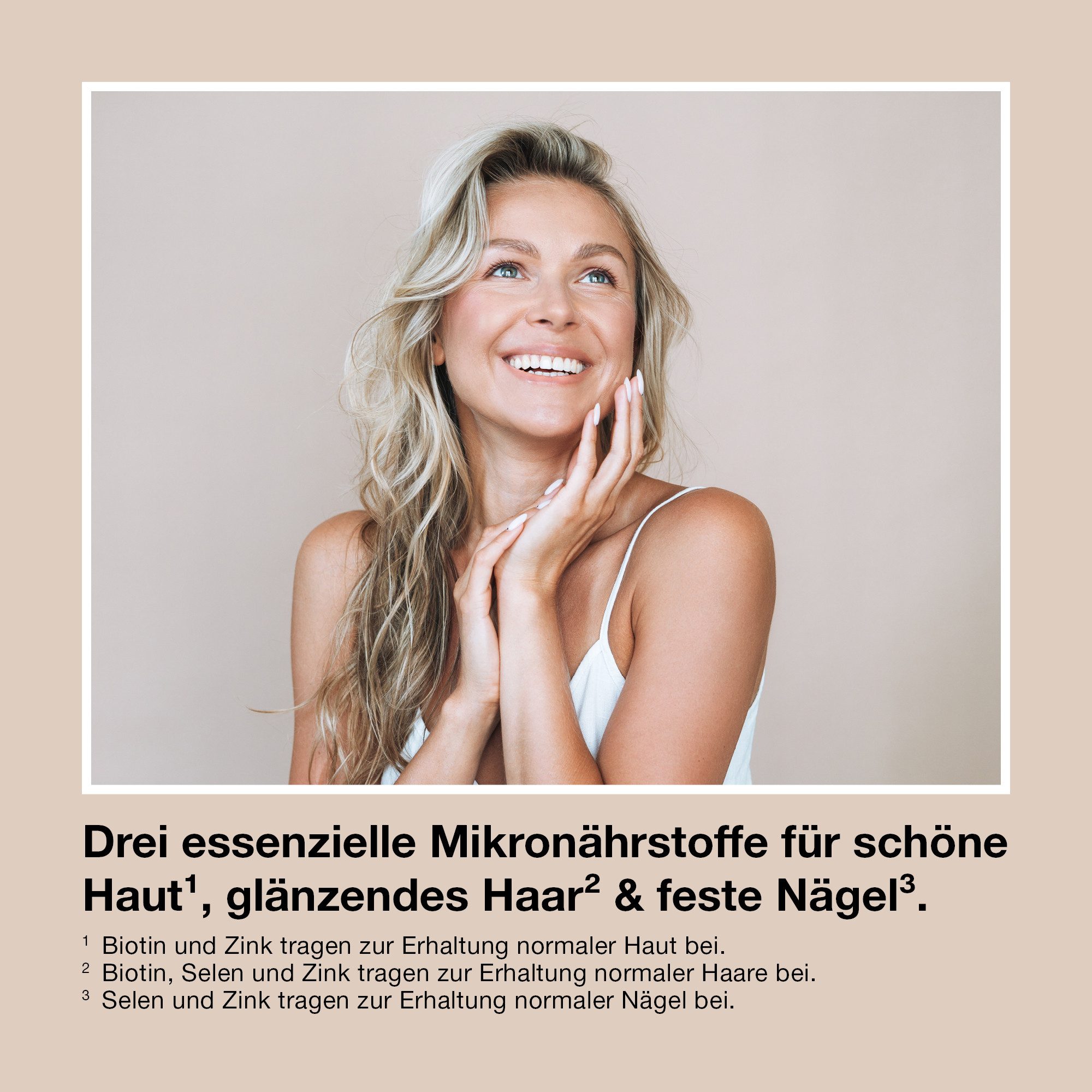 cellcura naturals Biotin Selen Zink Kapseln, 120 St., 36.3 g, zur Erhaltung von Haut, Haare und Nägel