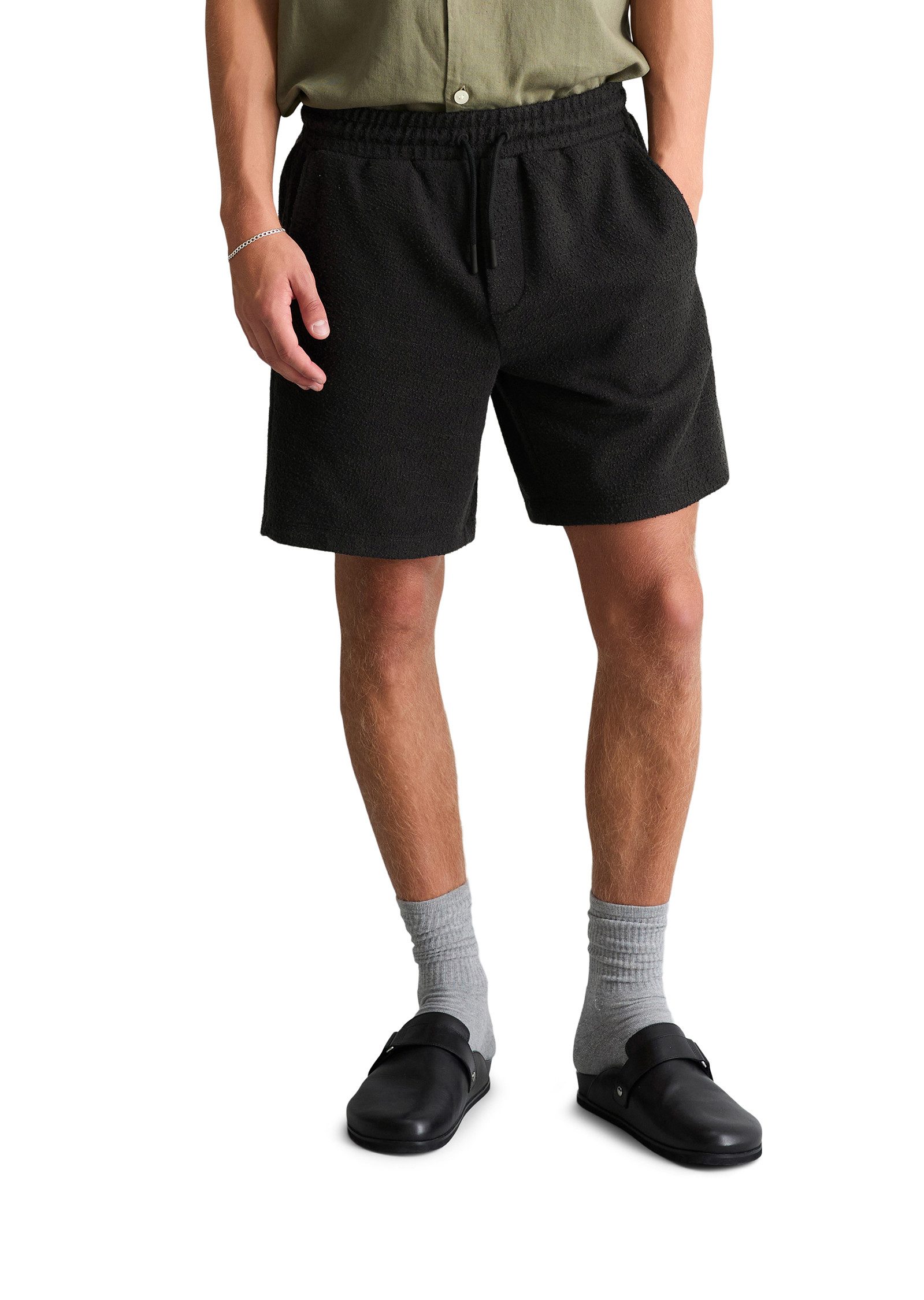 Marc O'Polo DENIM Shorts mit feiner Bouclé-Struktur