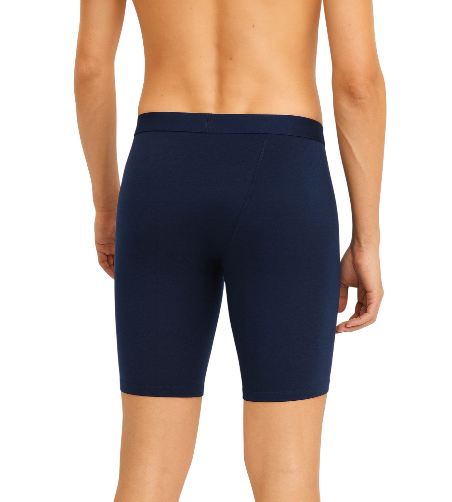 Tutku Elit Langer Boxer 3er-5er Pack Herren Boxershorts langes Bein – Schwarz, Weiß, Navy Blau (3-St) Langes Bein-Design - Elastische Taille