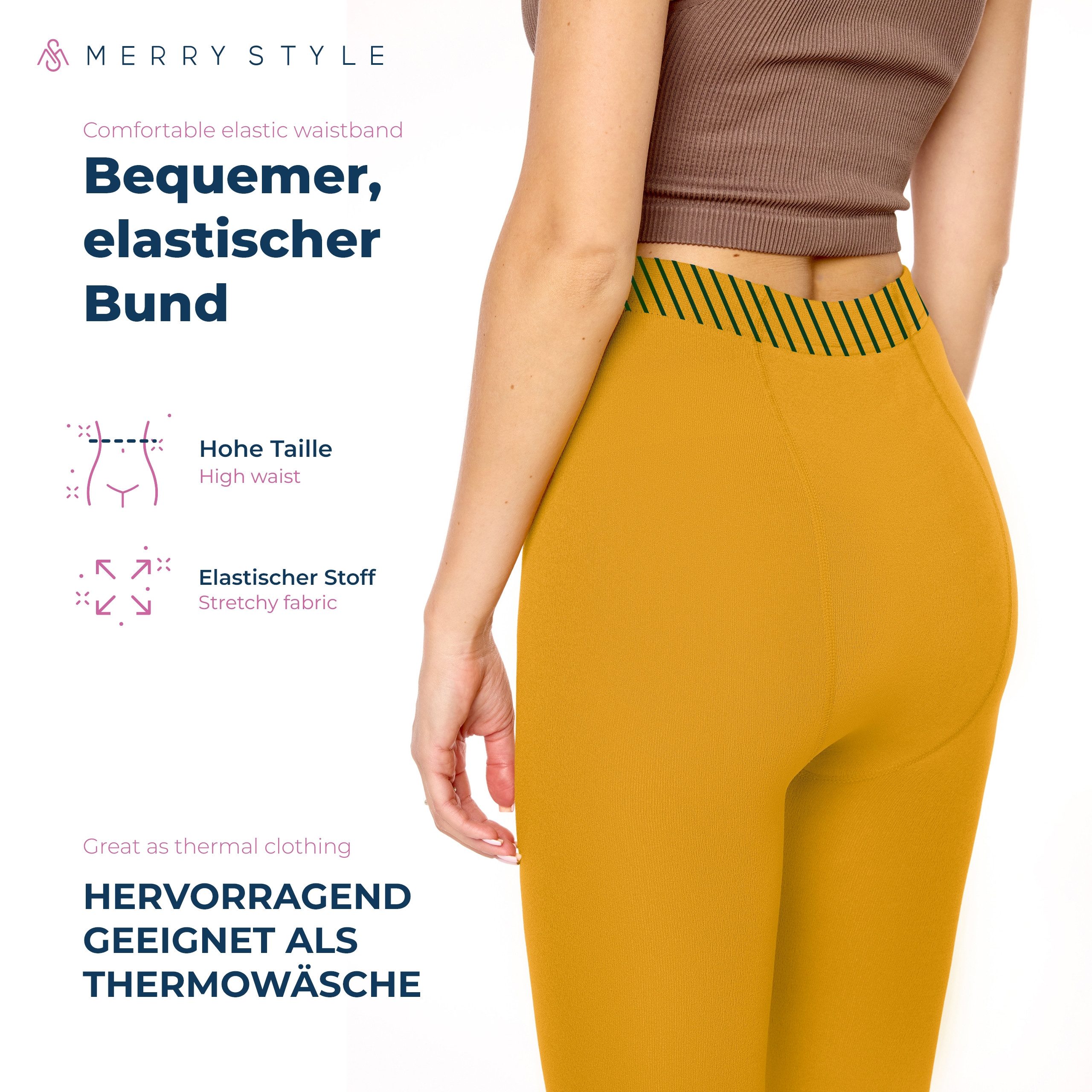 Merry Style Leggings 2er Pack Damen Thermo Leggings Gefütterte Thermoleggings MS-ATX-441 (1-tlg) – Bild 4 von 5