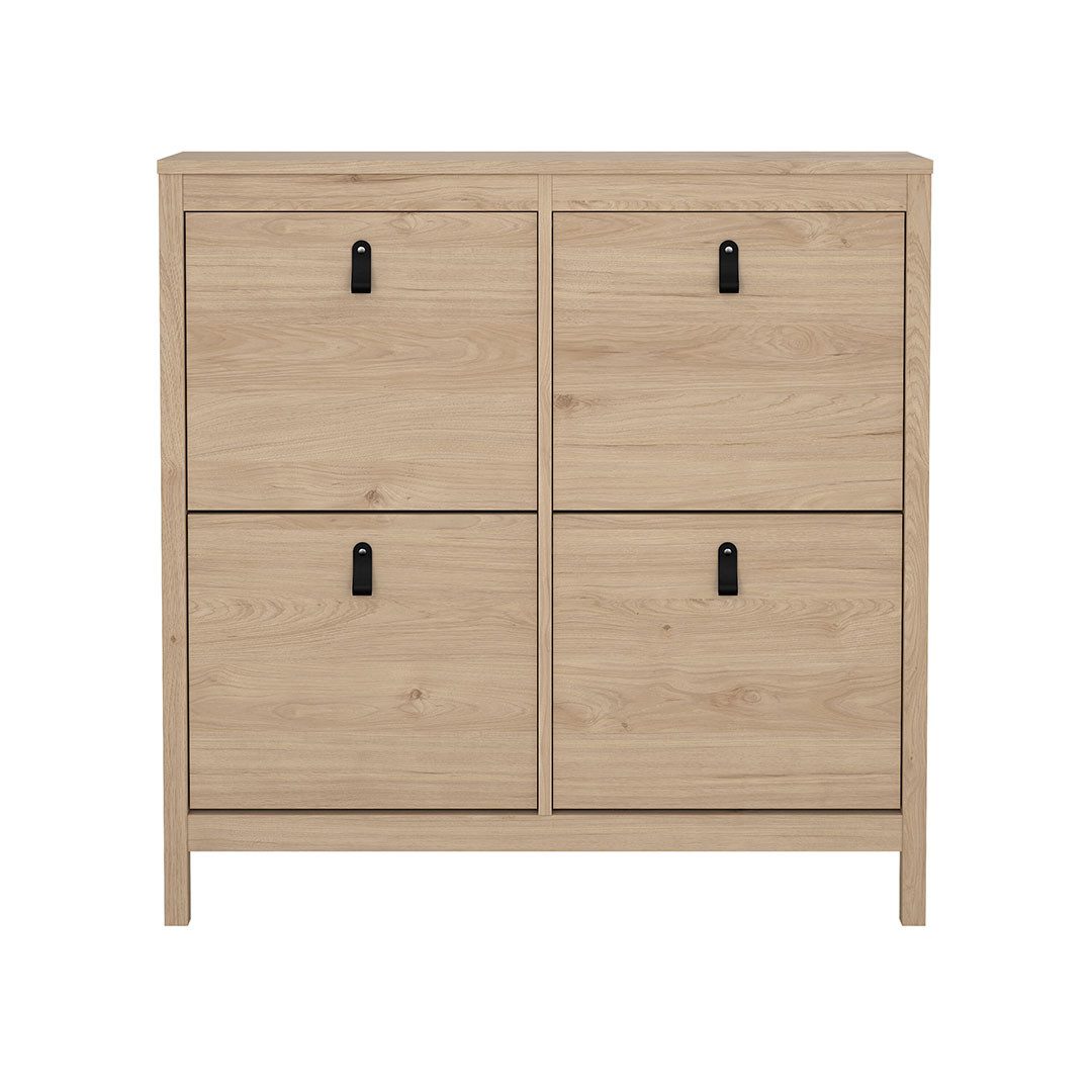 Tvilum Schuhschrank Madrid Schuhschrank 4 Klapptüren Eichen-Dekor.