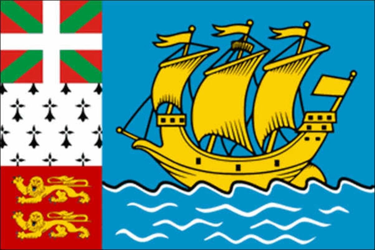 flaggenmeer Flagge Saint-Pierre und Miquelon 80 g/m²