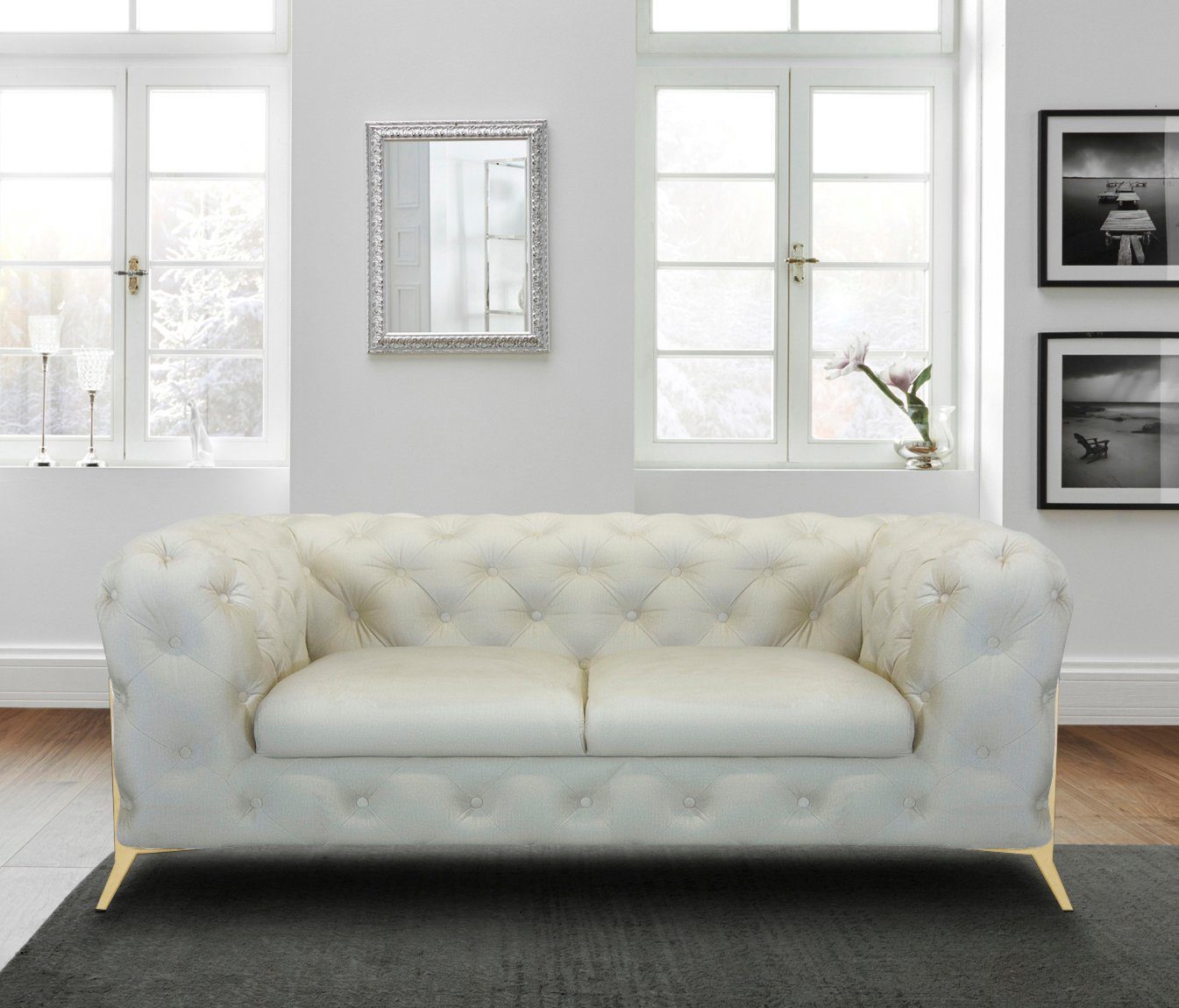 Home affaire Chesterfield-Sofa Amaury, aufwändige Knopfheftung, moderne Che günstig online kaufen