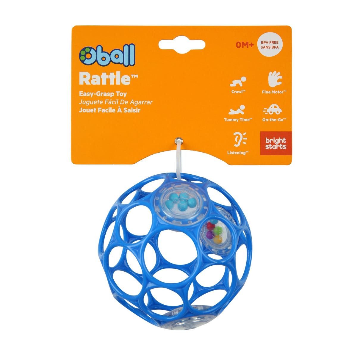 OBALL Greifspielzeug oball Babyspielzeug Rattle blau