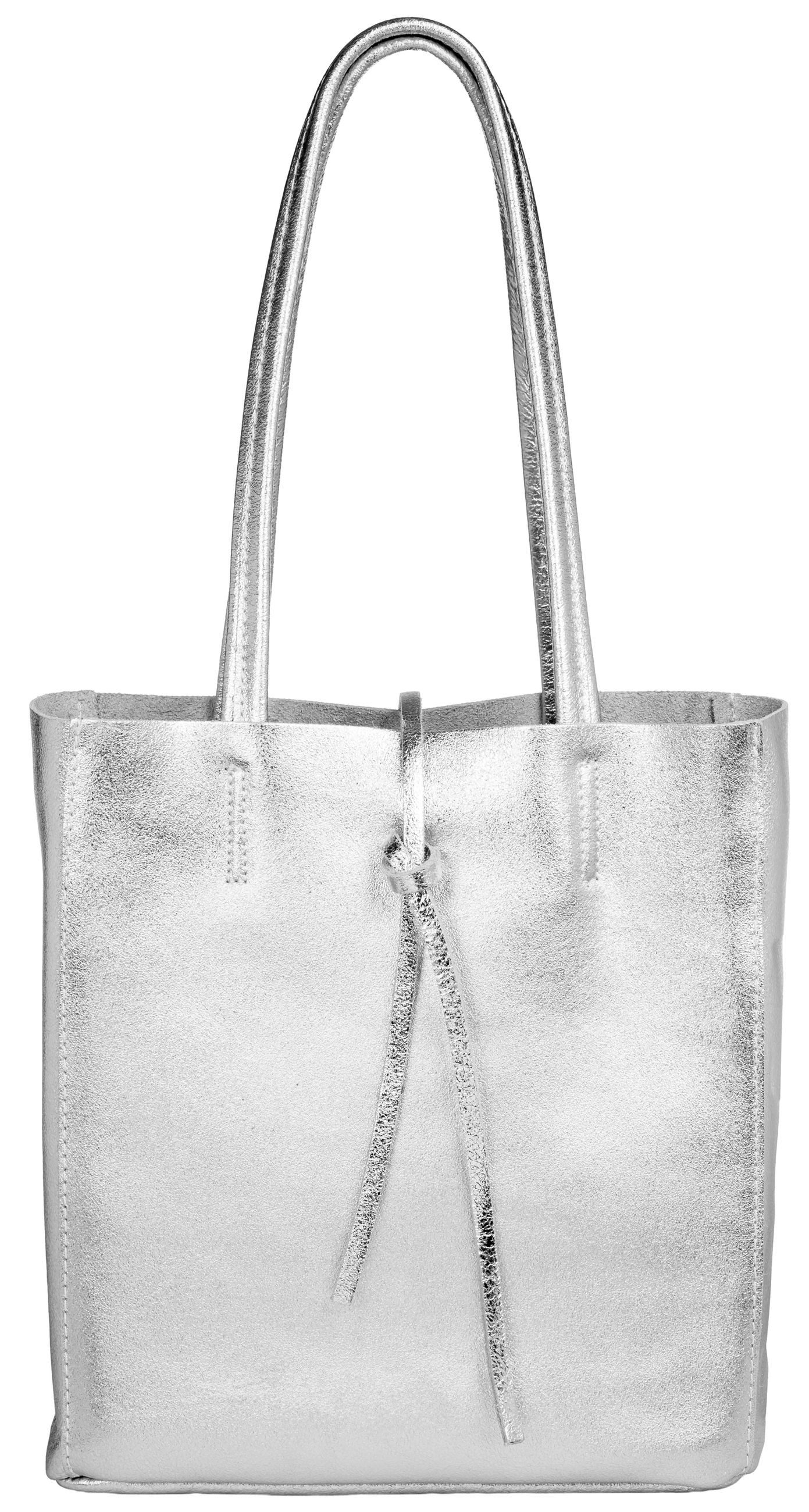 Schultertasche Mittelgroße Leder Shopper Damen Tasche - CLASSIC LINE - Modell No.814