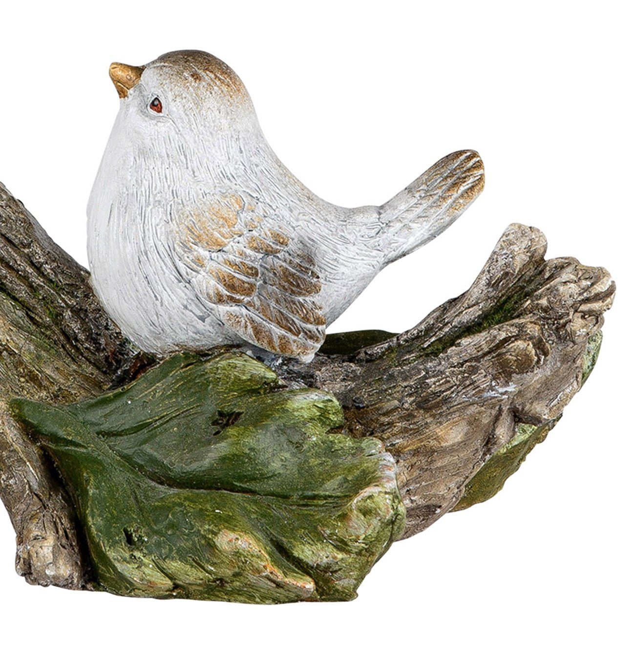 dekojohnson Dekofigur dekojohnson Deko-Figur Ast auf einem Vogel-Paar